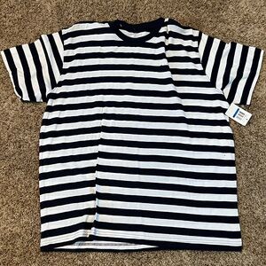Nautica Striped Tee - Navy and White